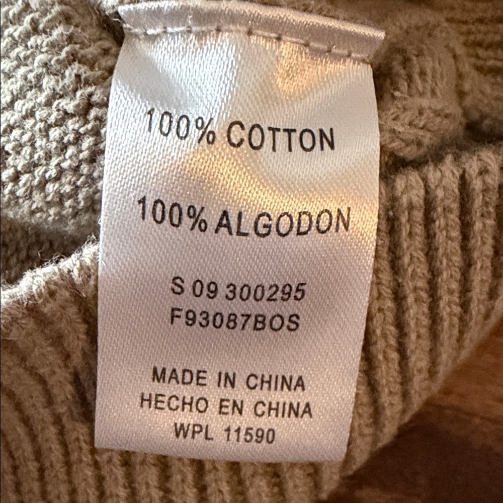 Men's Beige Sweater size XL - Picture 6 of 7